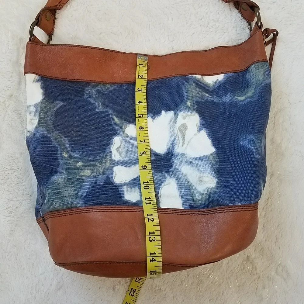 Lucky Brand Floral Tie Dye Vintage Hobo Bag